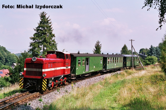 199 013 (ex Lyd2-103) z pocigiem specjalnym nr 404 relacji Bertsdorf - Kurort Jonsdorf, 20.08.2005, foto Micha Izydorczak